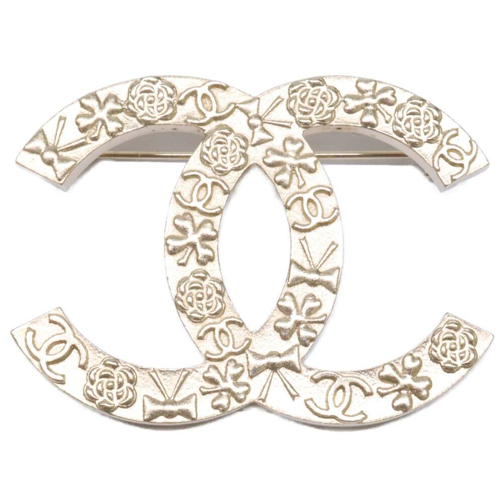 Chanel Cc Logo Brooch Metal #351516C10B